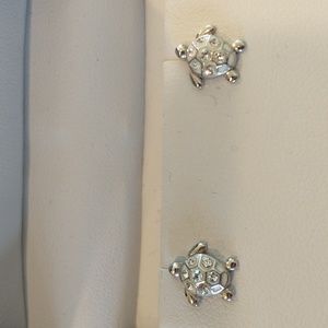 Sterling Silver Turtle Earrings